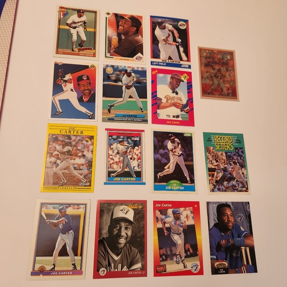 Joe Carter Lot of 15 baseball cards - Picture 3 of 7